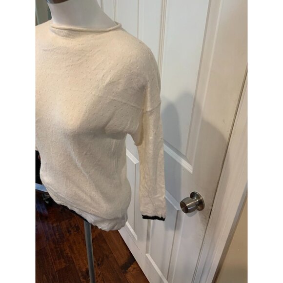 Band Of Outsiders Cream Alpaca Open Knit Sweater, Size 1 (Small) - Picture 3 of 6